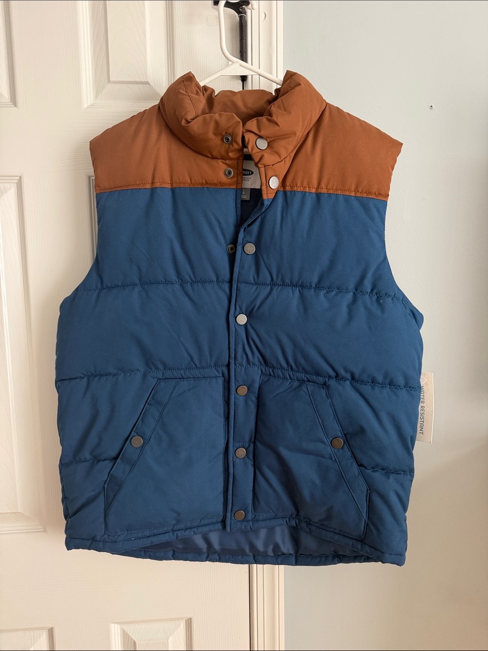 Men’s old navy  Two-Tone Puffer Vest - Blue and Brown
